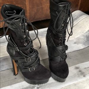 Bebe Strappy Boots